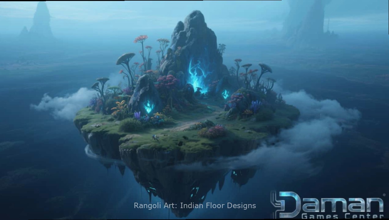 Mythological Patterns - Rangoli Art: Indian Floor Designs Mythological rangoli patterns with gods and goddesses